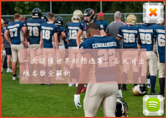 一文读懂世界杯预选赛：各大洲出线名额全解析