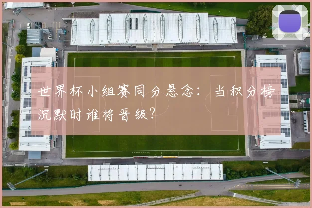世界杯小组赛同分悬念：当积分榜沉默时谁将晋级？